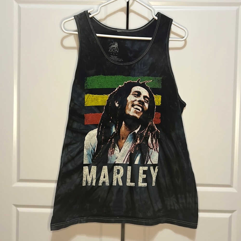 Bob Marley Tie Dye Tank Top Sz Large
